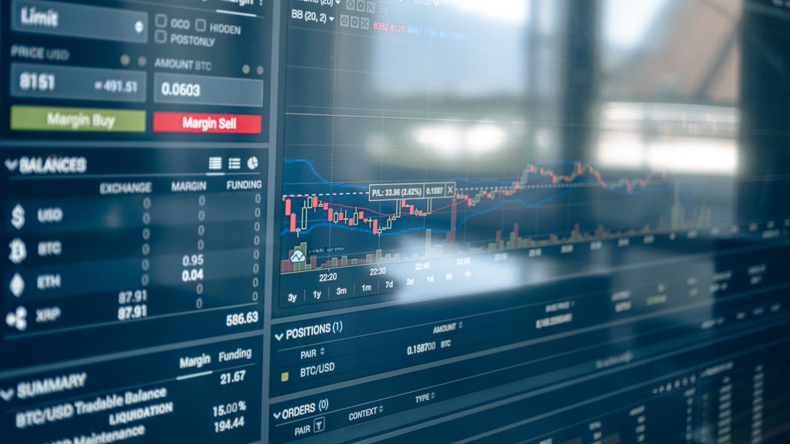 Crypto exchange trading screens, representing the SVG VASP licensing regime